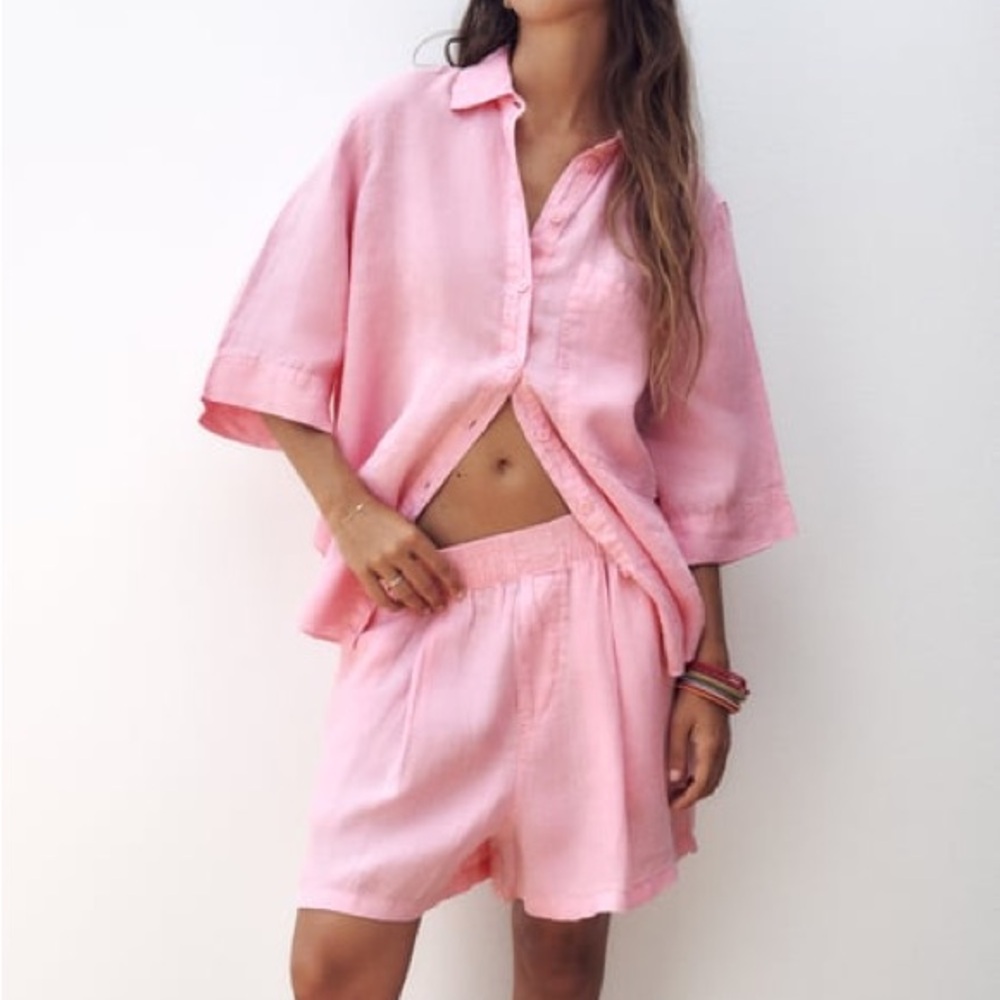 ZARA Linen Blend Shirt
